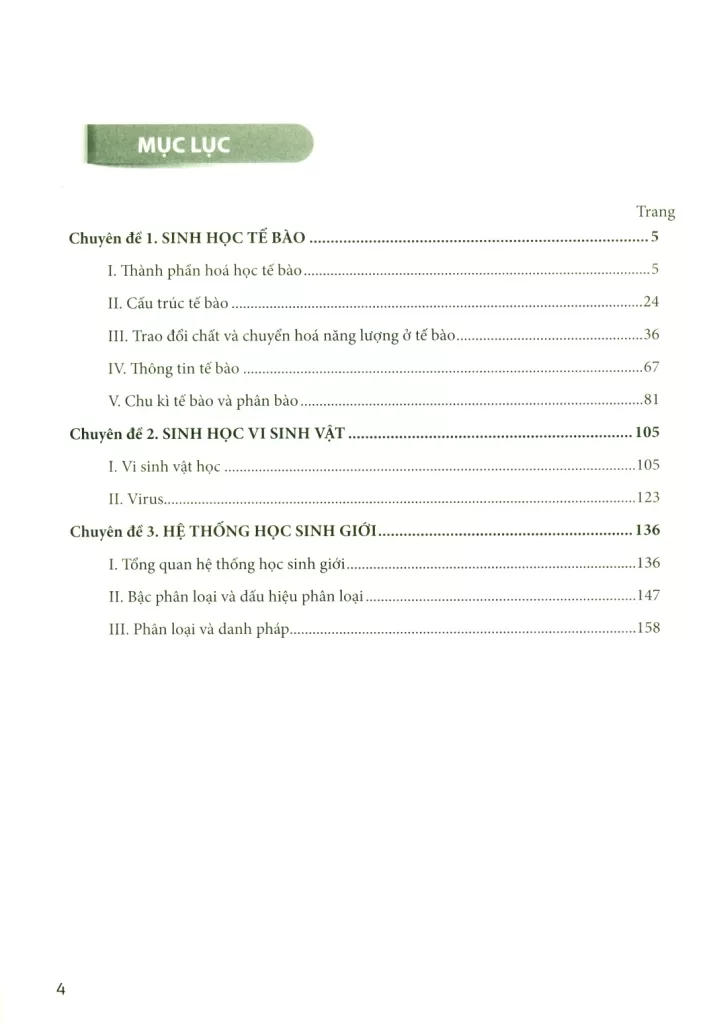 SINH HỌC 10 (Theo chương trình giáo dục nâng cao trong trường THPT chuyên)